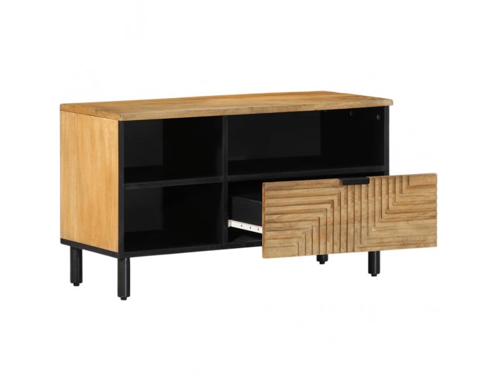 Sonata H TV шкаф кафяв 80x33x46 cm масивна дървесина манго