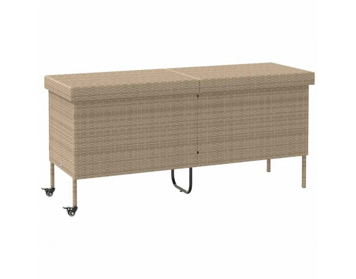 Sonata H Градинска кутия за съхранение с колела Бежова 160x55x75 cm Sonata H Градинска кутия за съхранение с колела Бежова 160x55x75 cm