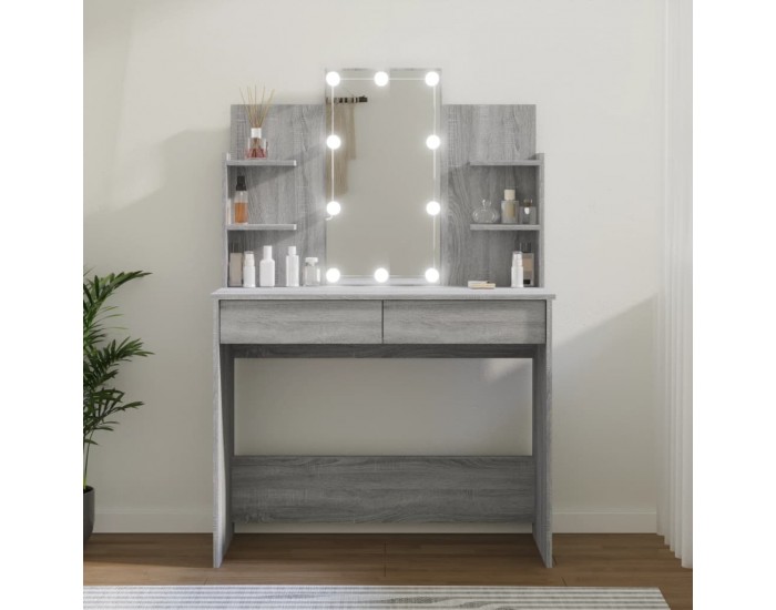 Sonata H Тоалетка с LED, сив сонома, 96x40x142 см Sonata H Тоалетка с LED, сив сонома, 96x40x142 см