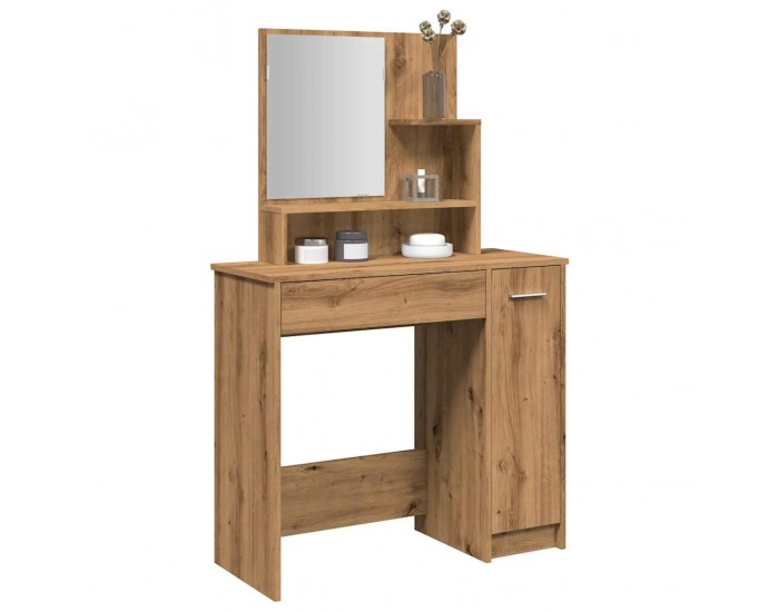 Sonata H Тоалетка с огледало, дъб артизан, 86,5x35x136 см
