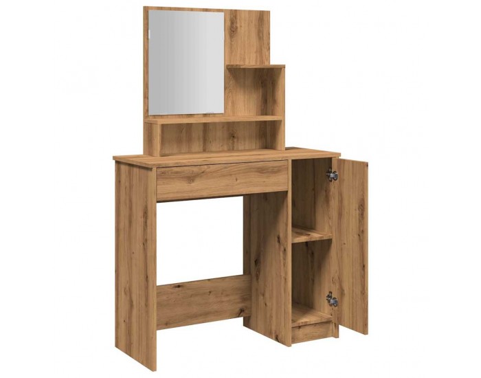 Sonata H Тоалетка с огледало, дъб артизан, 86,5x35x136 см