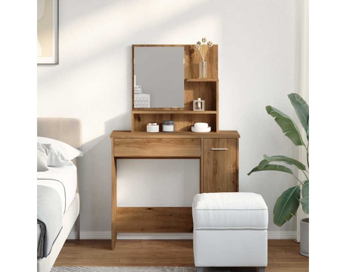 Sonata H Тоалетка с огледало, дъб артизан, 86,5x35x136 см