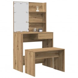 Sonata H Комплект тоалетка с LED Artisan Oak Engineered Wood - Тоалетки и Огледала