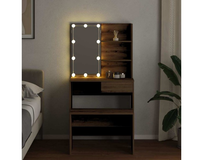 Sonata H Комплект тоалетка с LED Artisan Oak Engineered Wood Sonata H Комплект тоалетка с LED Artisan Oak Engineered Wood