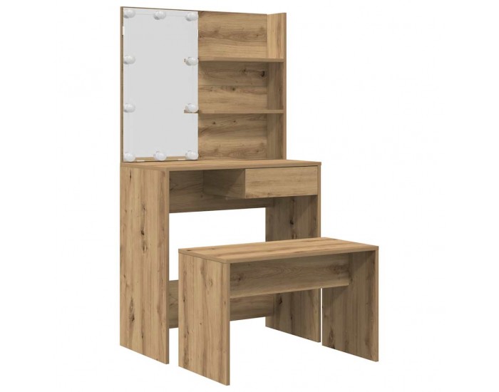 Sonata H Комплект тоалетка с LED Artisan Oak Engineered Wood Sonata H Комплект тоалетка с LED Artisan Oak Engineered Wood