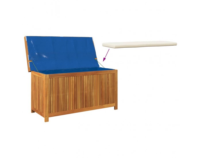 Sonata H Градинска ракла, 113x50x60,5 см, акация масив Sonata H Градинска ракла, 113x50x60,5 см, акация масив