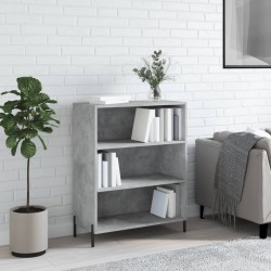 Sonata H Шкаф с рафтове, бетонно сив, 69,5x32,5x90 см, инженерно дърво - Шкафове, Витрини, Модулни секции