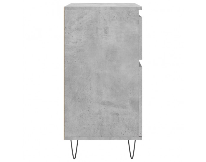 Sonata H Сайдборд, бетонно сив, 60x35x70 см, инженерно дърво