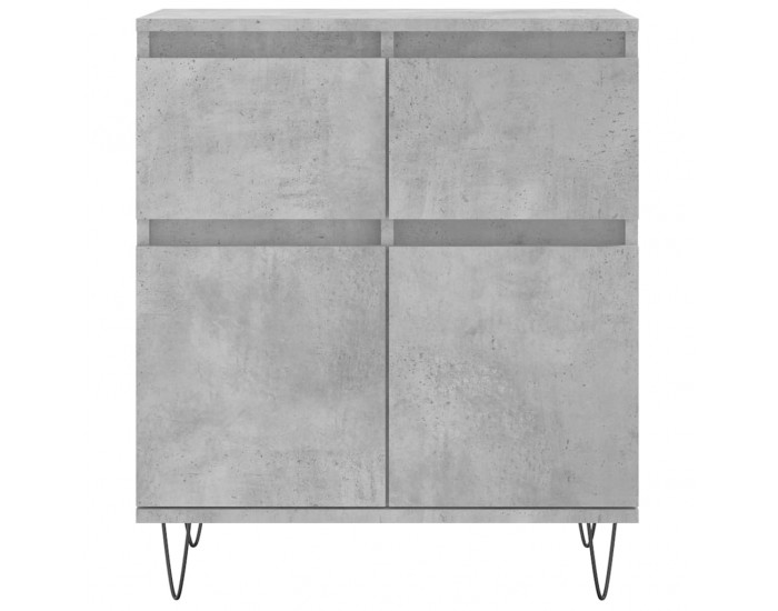 Sonata H Сайдборд, бетонно сив, 60x35x70 см, инженерно дърво