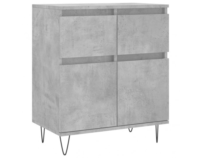 Sonata H Сайдборд, бетонно сив, 60x35x70 см, инженерно дърво