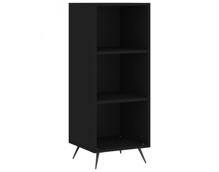 Sonata H Шкаф с рафтове, черен, 34,5x32,5x90 см, инженерно дърво