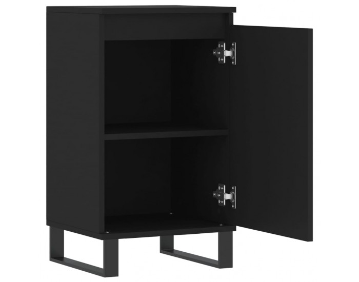 Sonata H Бюфети, 2 бр, черни, 40x35x70 см, инженерно дърво