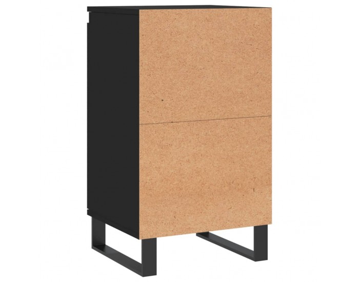 Sonata H Бюфети, 2 бр, черни, 40x35x70 см, инженерно дърво