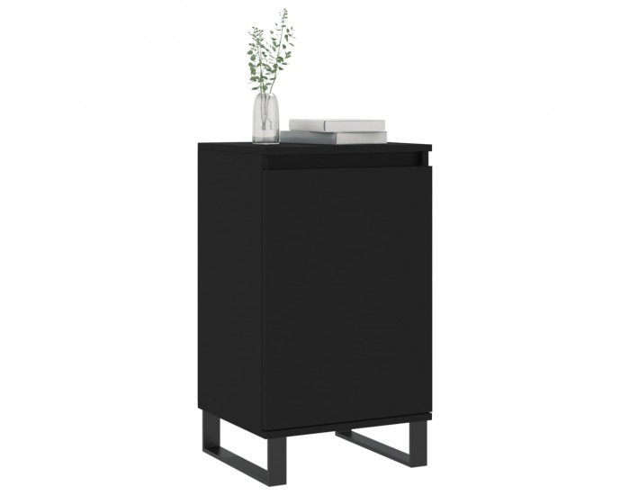 Sonata H Бюфети, 2 бр, черни, 40x35x70 см, инженерно дърво