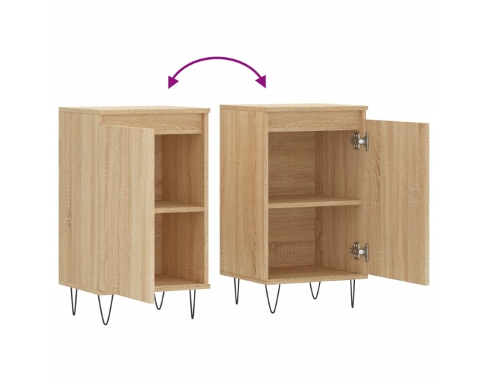 Sonata H Бюфети 2 бр дъб сонома 40x35x70 см инженерно дърво