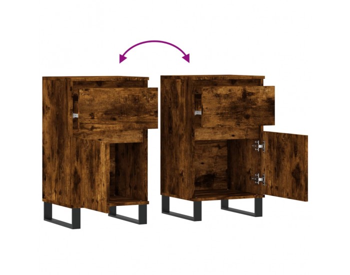 Sonata H Бюфет опушен дъб 40x35x70 см инженерно дърво Sonata H Бюфет опушен дъб 40x35x70 см инженерно дърво