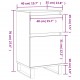 Sonata H Бюфет опушен дъб 40x35x70 см инженерно дърво Sonata H Бюфет опушен дъб 40x35x70 см инженерно дърво
