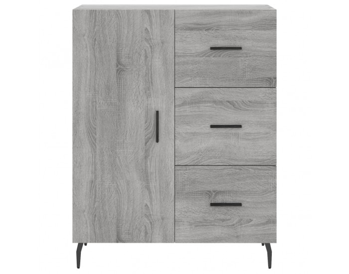 Sonata H Висок шкаф, сив сонома, 69,5x34x180 см, инженерно дърво