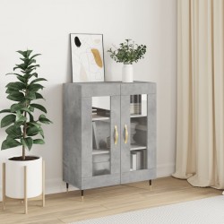 Sonata H Сайдборд, бетонно сив, 69,5x34x90 см, инженерно дърво - Шкафове, Витрини, Модулни секции