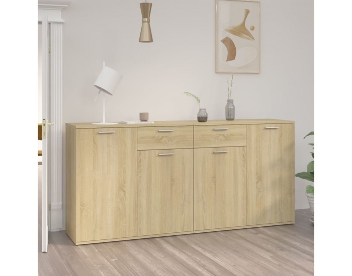 Sonata H Бюфет, дъб сонома, 160x36x75 см, инженерно дърво