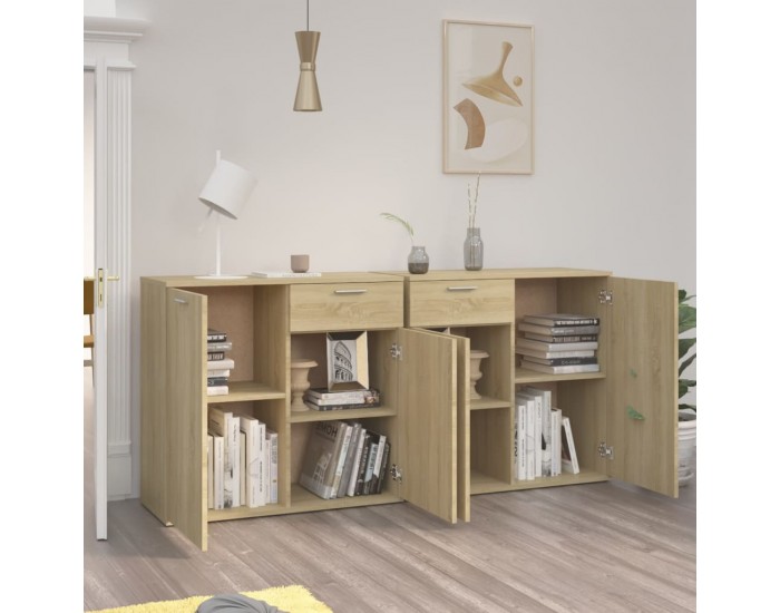 Sonata H Бюфет, дъб сонома, 160x36x75 см, инженерно дърво