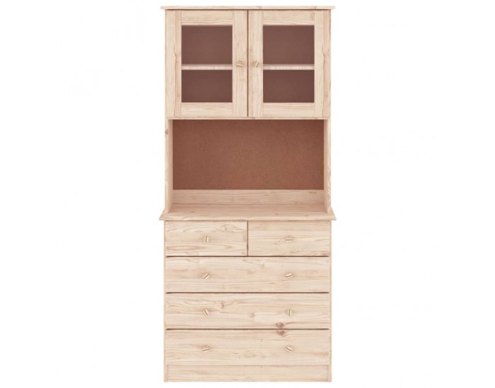 Sonata H Висок шкаф ALTA, 77x35x165 см, борово дърво масив