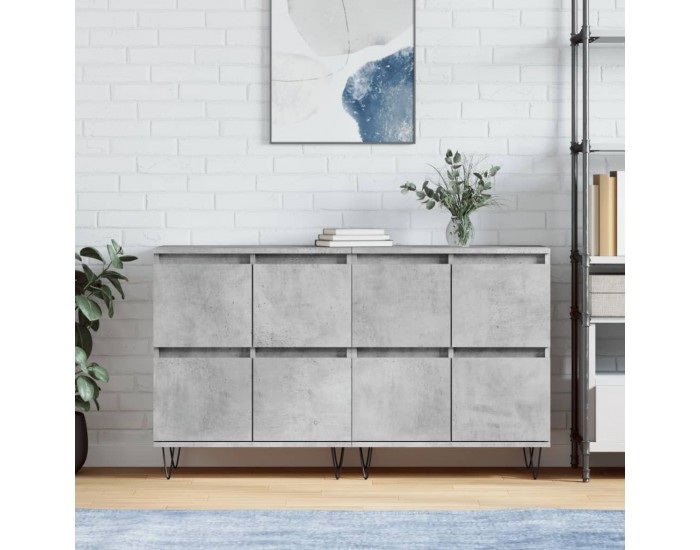 Sonata H Сайдборди, 2 бр, бетонно сиви, инженерно дърво