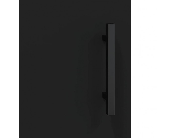 Sonata H Стенни шкафове, 2 бр, черни, инженерно дърво