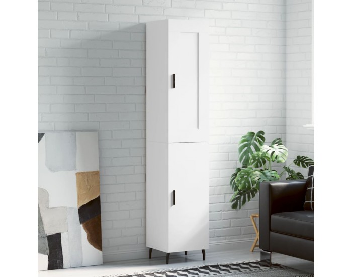 Sonata H Висок шкаф, бял, 34,5x34x180 см, инженерно дърво