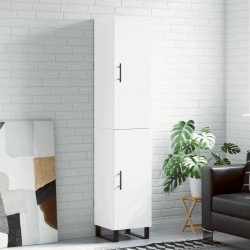 Sonata H Висок шкаф, бял, 34,5x34x180 см, инженерно дърво - Шкафове, Витрини, Модулни секции