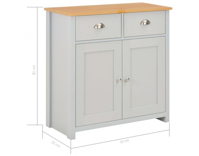 Sonata H Бюфет, сив, 79x35x81 см