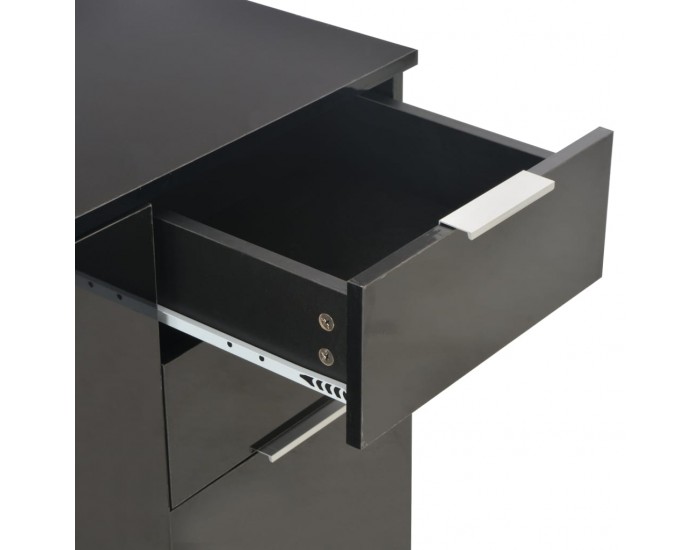 Sonata H Бюфет, сиво със силен гланц, 71x35x80 см, инженерно дърво