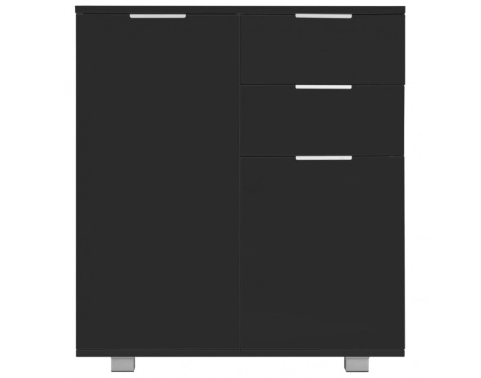 Sonata H Бюфет, сиво със силен гланц, 71x35x80 см, инженерно дърво