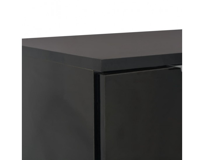 Sonata H Бюфет, сиво със силен гланц, 71x35x80 см, инженерно дърво