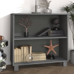 Sonata H Сайдборд HAMAR, тъмносив, 85x35x80 см, борово дърво масив - Шкафове, Витрини, Модулни секции
