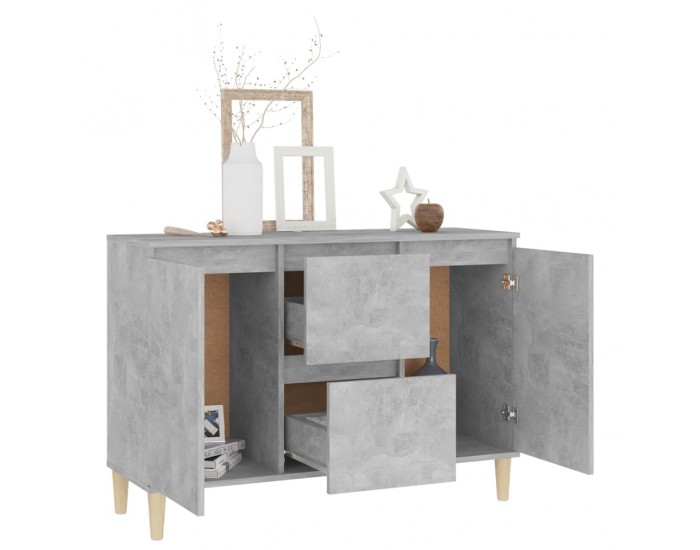 Sonata H Бюфет, бетонно сив, 101x35x70 см, инженерно дърво