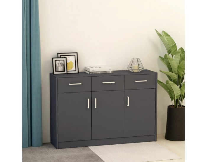 Sonata H Бюфет, сив, 110x30x75 см, инженерно дърво Sonata H Бюфет, сив, 110x30x75 см, инженерно дърво