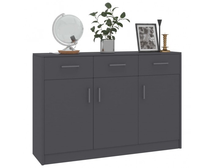 Sonata H Бюфет, сив, 110x30x75 см, инженерно дърво Sonata H Бюфет, сив, 110x30x75 см, инженерно дърво