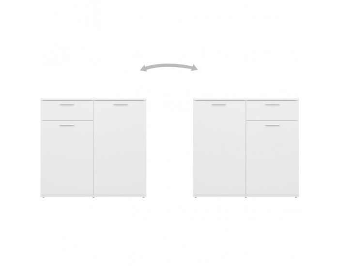 Sonata H Бюфет, бял, 80x36x75 см, инженерно дърво