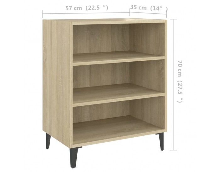 Sonata H Бюфет дъб сонома 57x35x70 см инженерно дърво