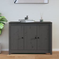 Sonata H Сайдборд, сив, 100x35x74 см, бор масив - Шкафове, Витрини, Модулни секции