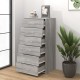 Sonata H Сайдборд с 6 чекмеджета сив сонома 50x34x96 см инженерно дърво Sonata H Сайдборд с 6 чекмеджета сив сонома 50x34x96 см инженерно дърво