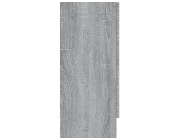 Sonata H Шкаф витрина, сив сонома, 120x30,5x70 см, инженерно дърво