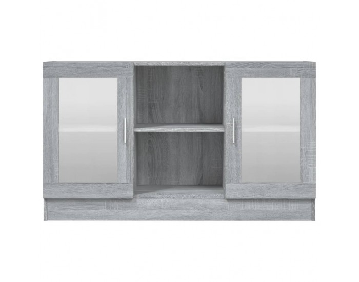 Sonata H Шкаф витрина, сив сонома, 120x30,5x70 см, инженерно дърво