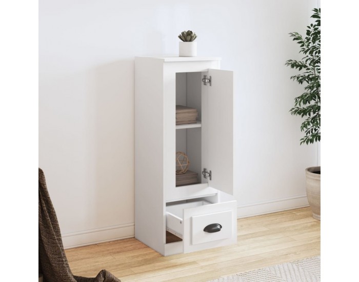 Sonata H Висок шкаф, бял, 36x35,5x103,5 см, инженерно дърво