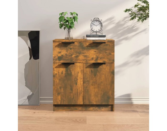 Sonata H Сайдборд, опушен дъб, 60x30x70 см, инженерно дърво