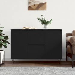 Sonata H Сайдборд, черен, 104x35x70 см, инженерно дърво - Шкафове, Витрини, Модулни секции