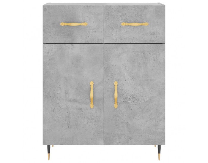 Sonata H Сайдборд, бетонно сив, 69,5x34x90 см, инженерно дърво Sonata H Сайдборд, бетонно сив, 69,5x34x90 см, инженерно дърво