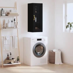 Sonata H Стенен шкаф черен 34,5x34x90 см - Шкафове, Витрини, Модулни секции