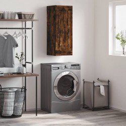 Sonata H Стенен шкаф опушен дъб 34,5x34x90 см инженерно дърво - Шкафове, Витрини, Модулни секции